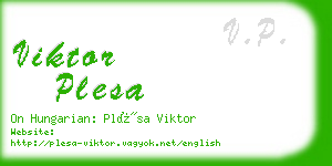 viktor plesa business card